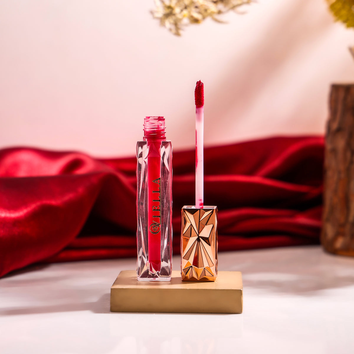 Oviella Crystal Prism Liquid Lipstick - Fiery