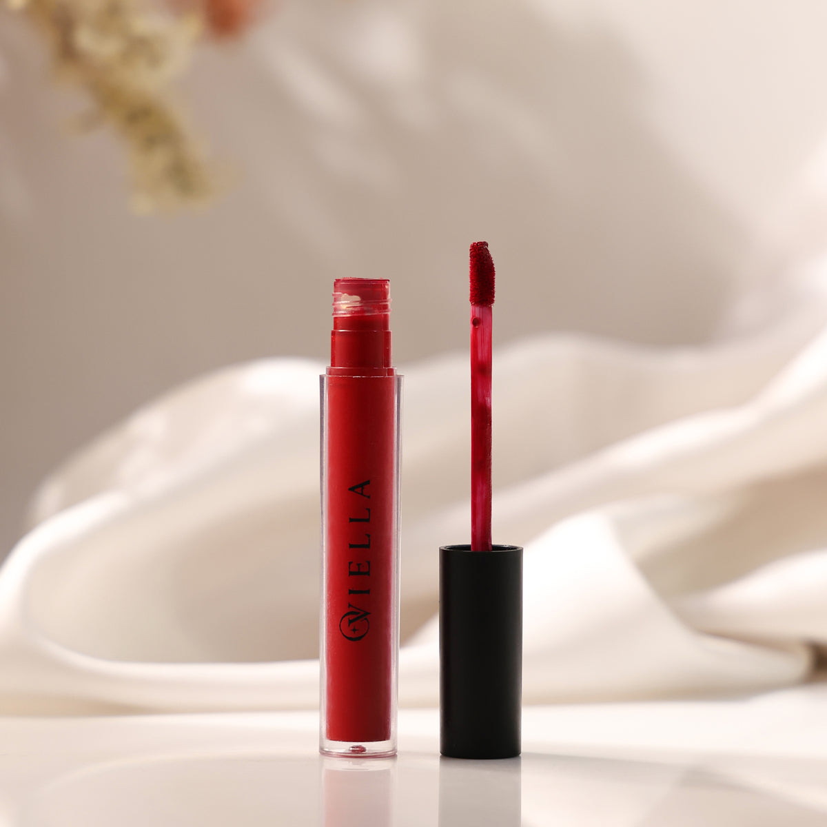 Oviella Glam Tube Liquid Lipstick  - Cosmic Red